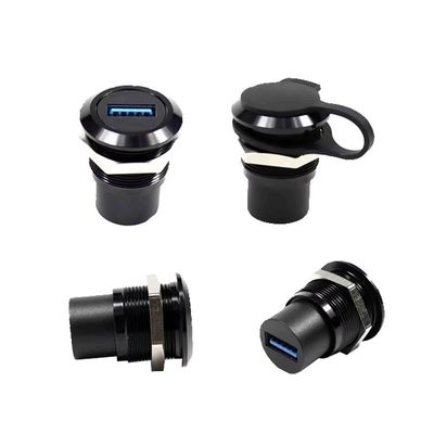acheter Connecteur imperméable à l'eau IP67 monté sur panneau en nylon PA66 avec tension de fonctionnement 500V online manufacture