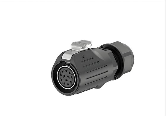 acheter LP20 12-Pin 5A Signal Flange Mount Waterproof Connector - Metal Shell, Plastic Interface, Solder Terminals fabrication en ligne