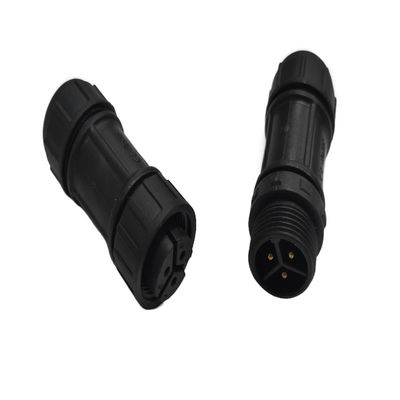 Connecteur circulaire imperméable à l'eau de type M12 à bout fileté 8A IP67 Connecteur 3 broches