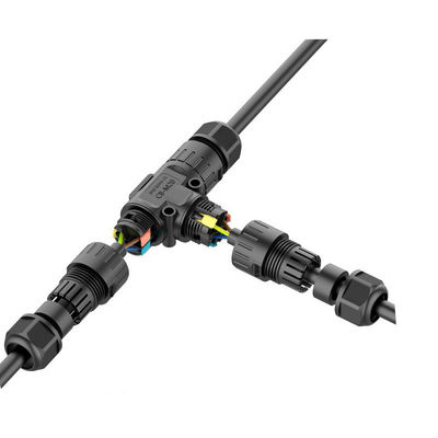 Connecteur d'éclairage paysager extérieur M20 IP68 étanche 24A Adaptateur haute puissance en nylon PA66