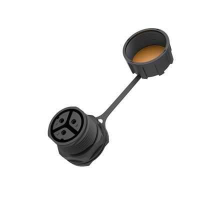 Connecteur circulaire étanche IP67 M25 à 3 conducteurs, femelle, micro-onduleur, 500V nominal