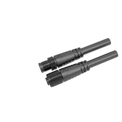 M10 Tête métallique revêtue étanche connecteur mâle femelle câble LED 2 noyau 3 noyau IP68