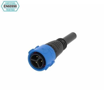 IP67 imperméable à l'eau connecteur masculin féminin auto-verrouillage Inverseur câble d'alimentation à trois cœurs