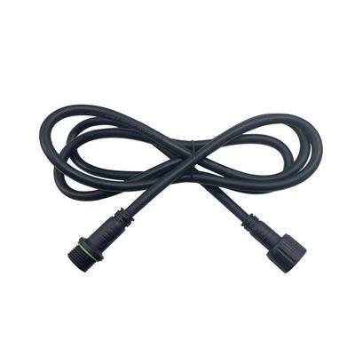 Connecteur mâle femelle imperméable à l'eau M18 avec IP68 imperméable à l'eau, capacité de courant de 15A et matériau en nylon PA66 pour éclairage extérieur