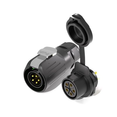 LP20 Plug 5 Corne connecteur d'alimentation imperméable à l'eau Fermeture vis soudé Type Norme CEI