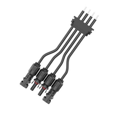 Connecteur photovoltaïque solaire MC4 étanche IP68 en nylon PA66 avec protection fusible haute tension 300V