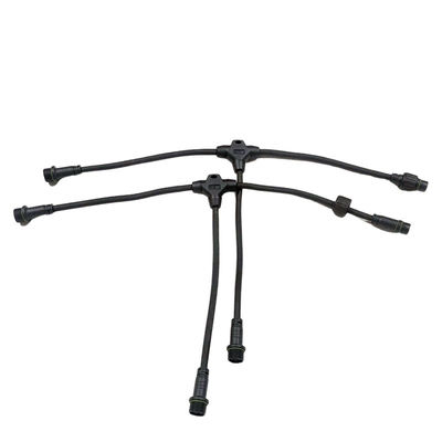 Connecteur de câble imperméable de type T M18 Connecteurs de fil de nylon moulé par injection