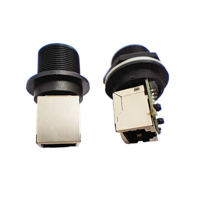 M20 Signal RJ45 Connecteur imperméable à l'eau 1.5A Maximum de courant nominal 125V Voltage de fonctionnement