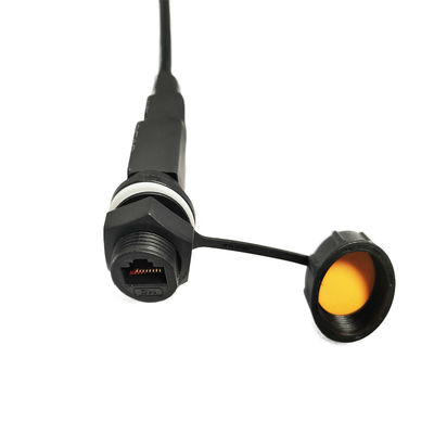 Type de vis M20 imperméable à l'eau IP67 RJ45 Connecteur Signal de données Réseau sécurisé Plug d'aviation