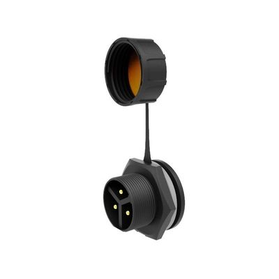 M20 Front trois noyaux mâle panneau imperméable à l'eau connecteur de montage de micro-réacteur solaire