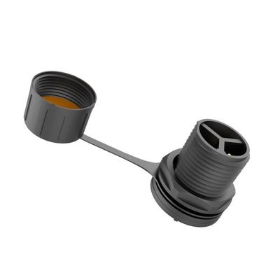 3 épingles mâles à noyau M16 Panneau imperméable à l'eau Connecteur de montage IP67 Contrôleur de matériau en nylon