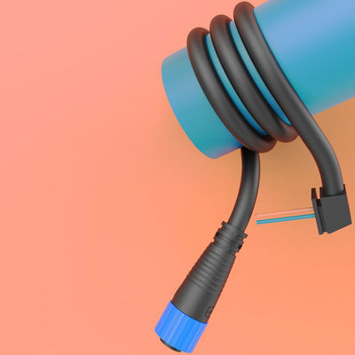 Connecteur LED étanche M15 IP68 350V PA66 Nylon, connecteur de câble étanche pour bandes LED haute puissance