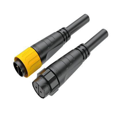 Connecteurs de câble 380V IP67 mâle femelle avec matériau de coque PA66 et terminaux de crimping