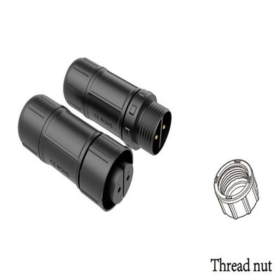 Type de vis moins imperméable à l'eau connecteur mâle femelle 25A Max soudage / fixation de vis