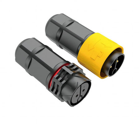 Connecteur de données à soudure / vis résistant à l'eau IP68 avec une capacité de courant élevé de 40A
