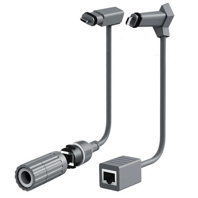 Vitesse de transmission de 1000 MHz Connecteur IP67 RJ45 pour une application de signal rapide et stable