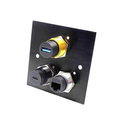 Connecteur de montage du panneau de résistance à l'eau à verrouillage par poussée 10A - 16A Max Connecteur masculin féminin