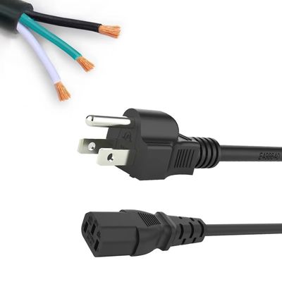2 broches Femme mâle AC connecteur de prise d'alimentation pour la connexion du cordon d'alimentation