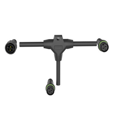 Connecteur circulaire imperméable à l'eau IP67 avec connexion à 4 broches mâle femelle auto-verrouillable